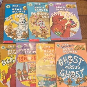 Vintage 1990s Berenstain Bear Scouts Book Set of 7